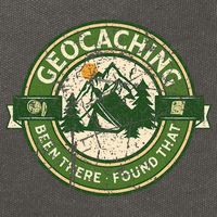 Geocaching Funny Retro Distressed Geocache Lover Cotton Canvas Backpack