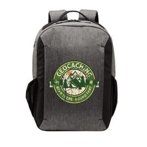 Geocaching Funny Retro Distressed Geocache Lover Vector Backpack