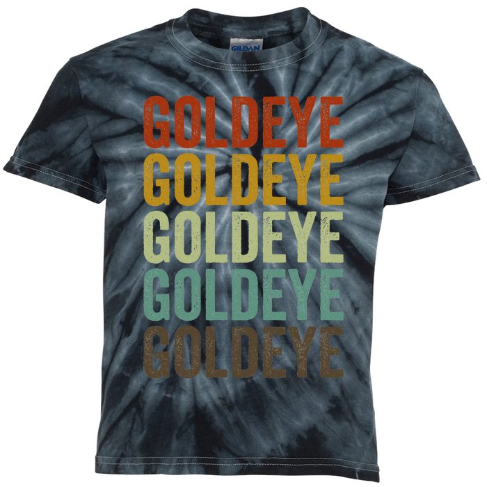 Goldeye Fish Retro Kids Tie-Dye T-Shirt