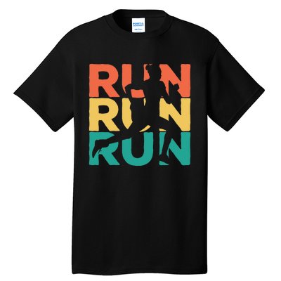 Gift For Runners Retro Vintage Running Tall T-Shirt