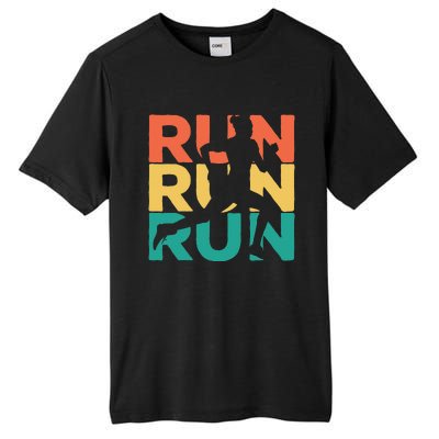 Gift For Runners Retro Vintage Running Tall Fusion ChromaSoft Performance T-Shirt