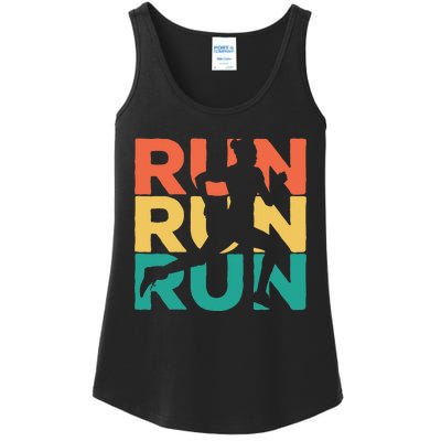 Gift For Runners Retro Vintage Running Ladies Essential Tank