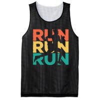 Gift For Runners Retro Vintage Running Mesh Reversible Basketball Jersey Tank