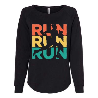 Gift For Runners Retro Vintage Running Womens California Wash Sweatshirt