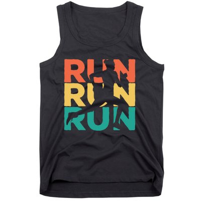 Gift For Runners Retro Vintage Running Tank Top