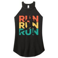 Gift For Runners Retro Vintage Running Women’s Perfect Tri Rocker Tank