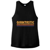 Gabetastic Funny Retro First Name Gabe Ladies PosiCharge Tri-Blend Wicking Tank