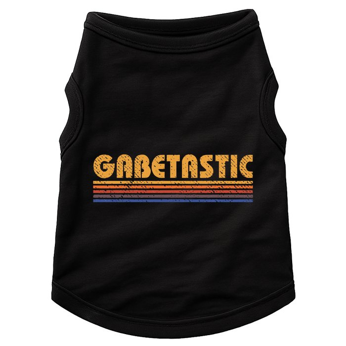 Gabetastic Funny Retro First Name Gabe Doggie Tank