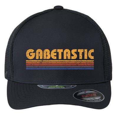 Gabetastic Funny Retro First Name Gabe Flexfit Unipanel Trucker Cap