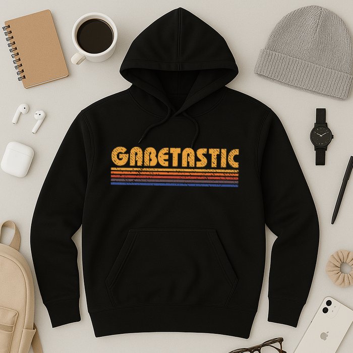Gabetastic Funny Retro First Name Gabe Hoodie