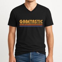 Gabetastic Funny Retro First Name Gabe V-Neck T-Shirt