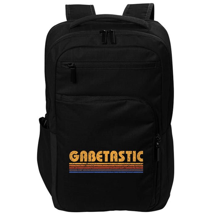Gabetastic Funny Retro First Name Gabe Impact Tech Backpack