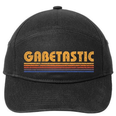 Gabetastic Funny Retro First Name Gabe 7-Panel Snapback Hat