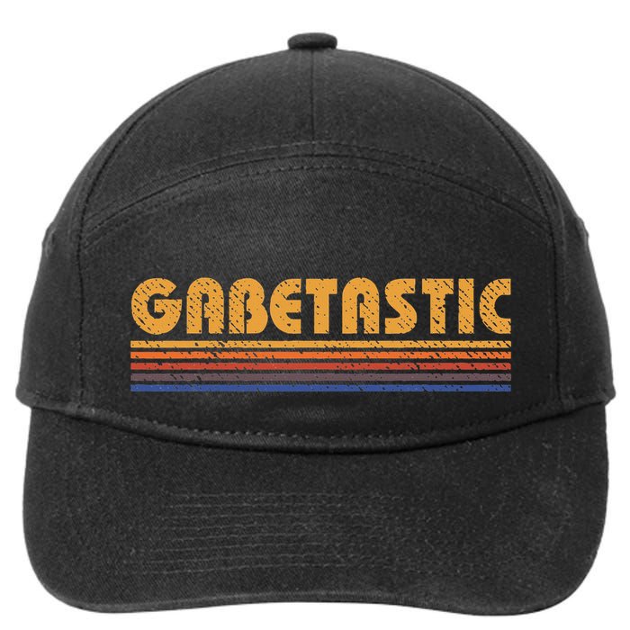 Gabetastic Funny Retro First Name Gabe 7-Panel Snapback Hat