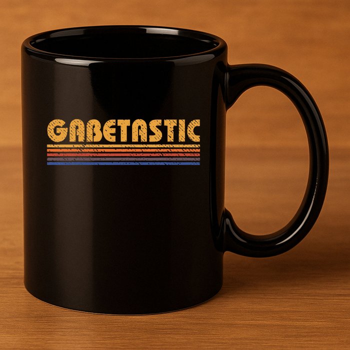 Gabetastic Funny Retro First Name Gabe 11oz C Handle Ceramic Mug