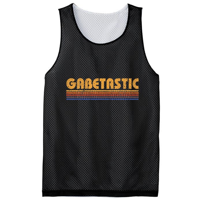 Gabetastic Funny Retro First Name Gabe Mesh Reversible Basketball Jersey Tank