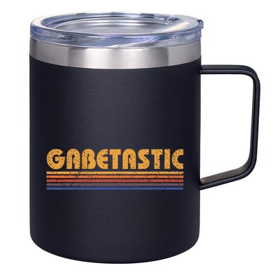 Gabetastic Funny Retro First Name Gabe 12oz Stainless Steel Coffee Mug