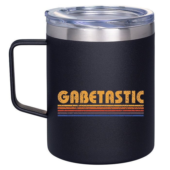 Gabetastic Funny Retro First Name Gabe 12oz Stainless Steel Coffee Mug