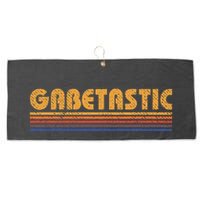 Gabetastic Funny Retro First Name Gabe Large Microfiber Waffle Golf Towel