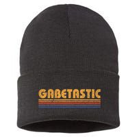 Gabetastic Funny Retro First Name Gabe Sustainable Knit Beanie