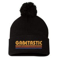 Gabetastic Funny Retro First Name Gabe Pom Pom 12in Knit Beanie