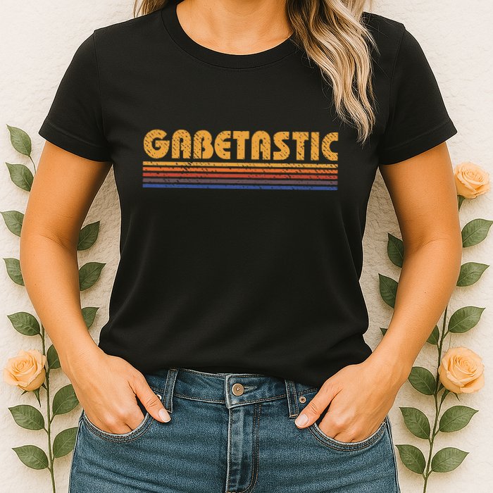 Gabetastic Funny Retro First Name Gabe Womens T-Shirt