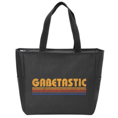 Gabetastic Funny Retro First Name Gabe Zip Tote Bag