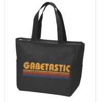 Gabetastic Funny Retro First Name Gabe Zip Tote Bag