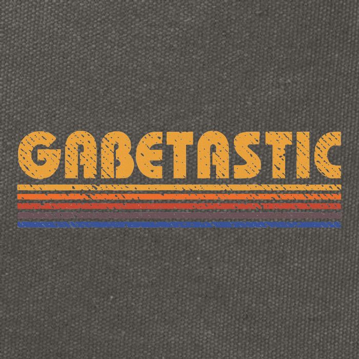 Gabetastic Funny Retro First Name Gabe Cotton Canvas Backpack