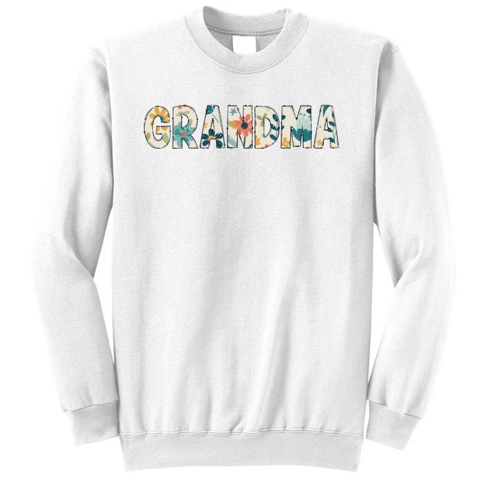 Grandma Floral Retro Sweatshirt