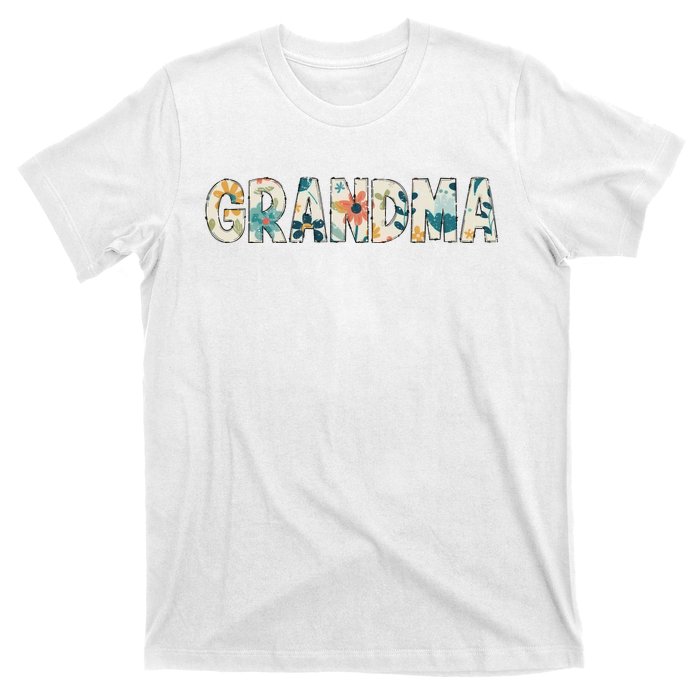 Grandma Floral Retro T-Shirt