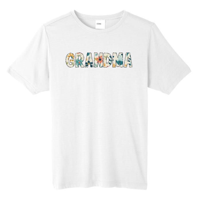 Grandma Floral Retro Tall Fusion ChromaSoft Performance T-Shirt