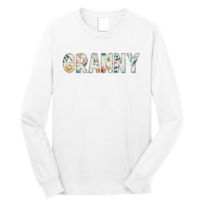 Granny Floral Retro Long Sleeve Shirt