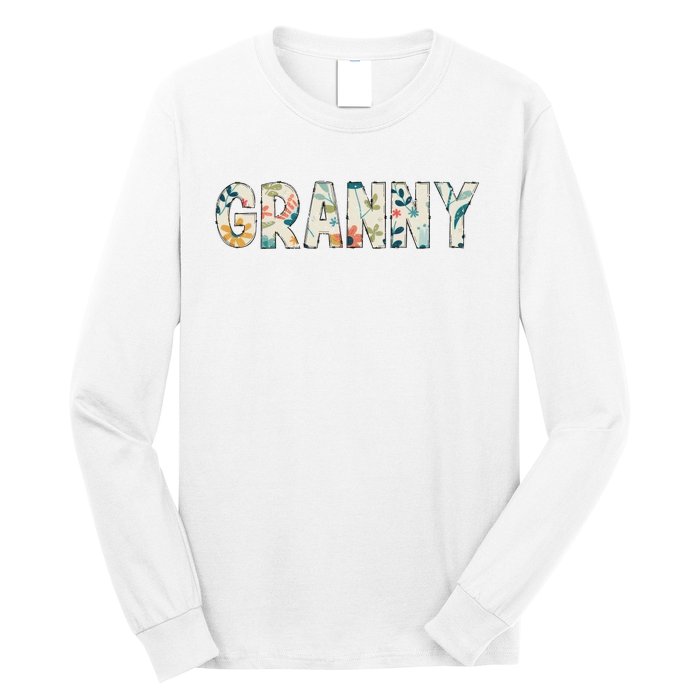 Granny Floral Retro Long Sleeve Shirt