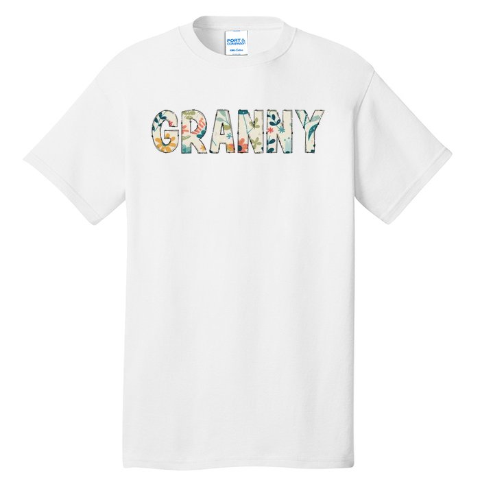 Granny Floral Retro Tall T-Shirt