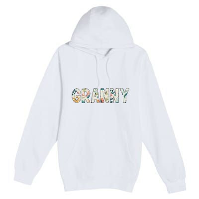 Granny Floral Retro Premium Pullover Hoodie