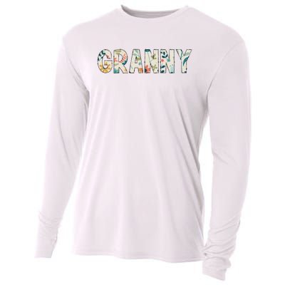 Granny Floral Retro Cooling Performance Long Sleeve Crew