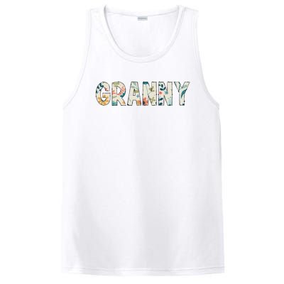 Granny Floral Retro PosiCharge Competitor Tank