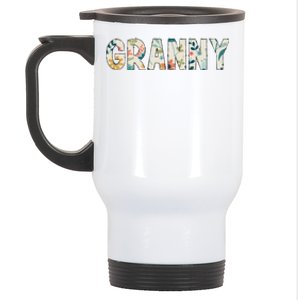 Granny Floral Retro Stainless Steel Travel Mug