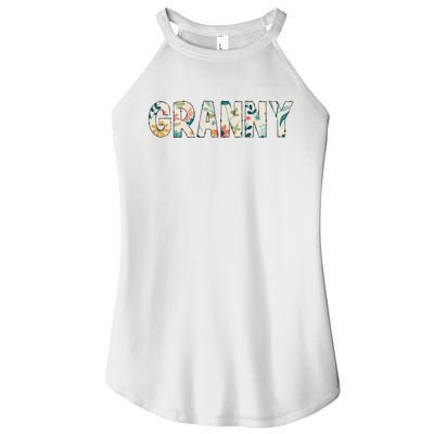 Granny Floral Retro Women’s Perfect Tri Rocker Tank