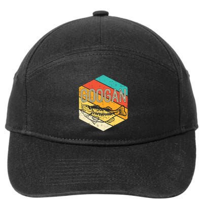 Googan Fish Retro Fishing Fisher Angler Gift 7-Panel Snapback Hat