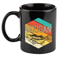 Googan Fish Retro Fishing Fisher Angler Gift 11oz C Handle Ceramic Mug