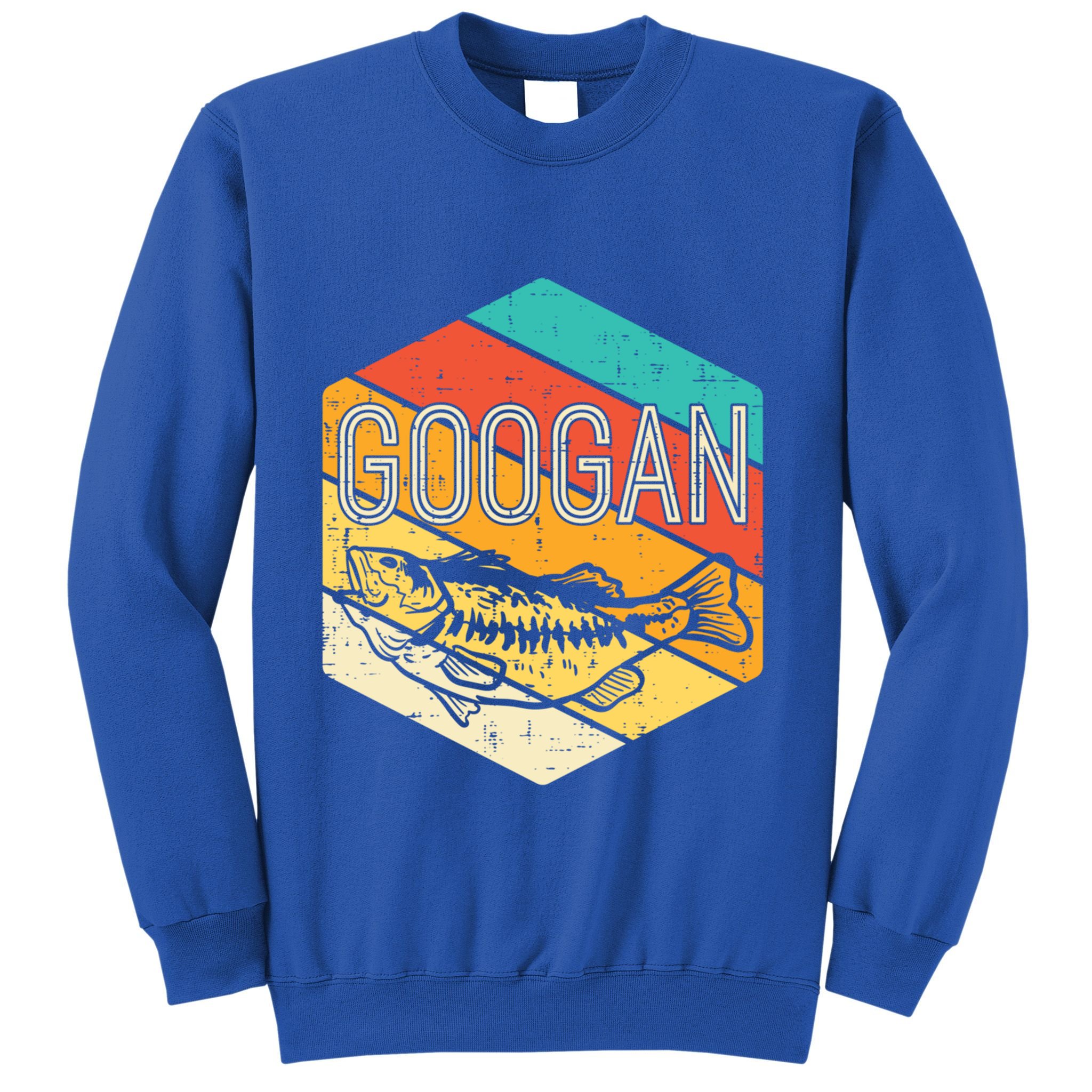 Googan Fish Retro Fishing Fisher Angler Gift Sweatshirt