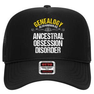 Genealogist Family Researcher History Tree Lineage Genealogy High Crown Mesh Back Trucker Hat