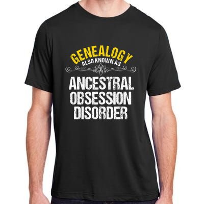 Genealogist Family Researcher History Tree Lineage Genealogy Adult ChromaSoft Performance T-Shirt