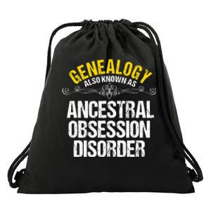 Genealogist Family Researcher History Tree Lineage Genealogy Drawstring Bag