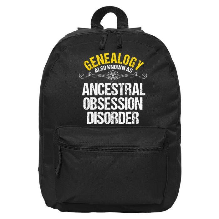 Genealogist Family Researcher History Tree Lineage Genealogy 16 in Basic Backpack