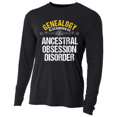 Genealogist Family Researcher History Tree Lineage Genealogy Cooling Performance Long Sleeve Crew