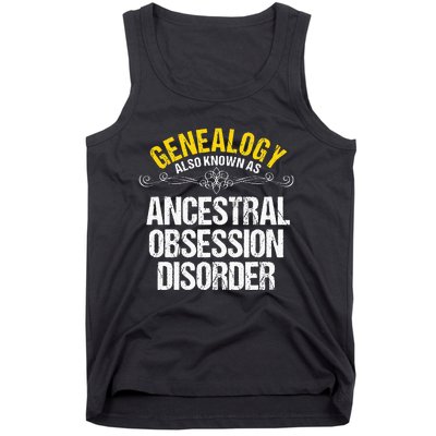 Genealogist Family Researcher History Tree Lineage Genealogy Tank Top