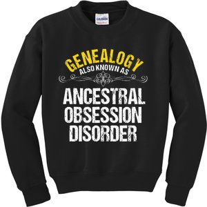 Genealogist Family Researcher History Tree Lineage Genealogy Kids Sweatshirt